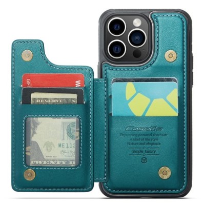 Apple iPhone 15 Pro „CaseMe“ Wallet roheline korpus - taga | Priedai.lt