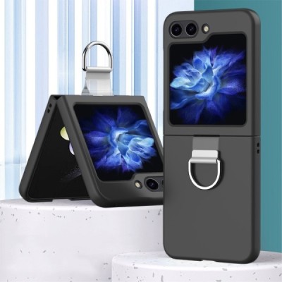 Samsung Galaxy Flip7 FE / Flip6 „Ring“ plastikust must korpus - taga | Priedai.lt