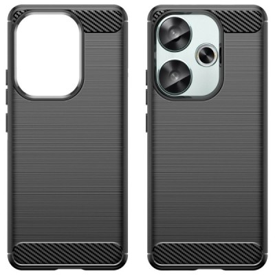 Poco F6 5G "Carbon" kõva silikoon (TPU) tagakaane must - ümbris | Priedai.lt