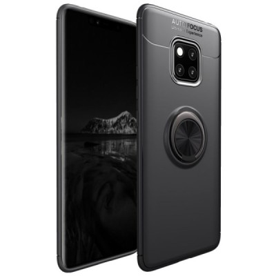 Huawei Mate 20 Pro "FOCUS" Kickstand Kõva silikoon (TPU) must kaaned | Priedai.lt