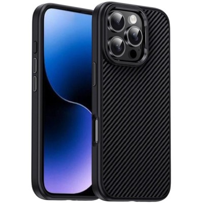 Apple iPhone 16 Pro "IPAKY" Carbon silikoonist TPU must ümbris | Priedai.lt