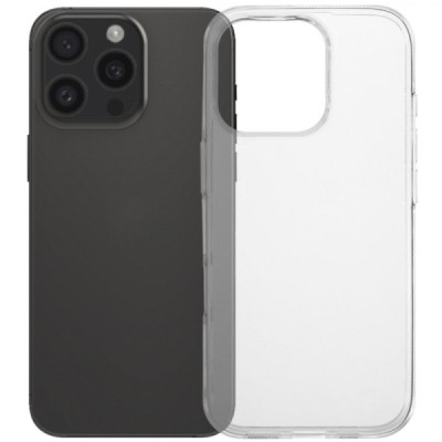 Apple iPhone 16 Pro kõva silikoon (TPU) tagakaane läbipaistev - ümbris | Priedai.lt