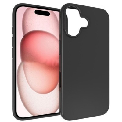 Apple iPhone 16 Plus kõva silikoon (TPU) tagakaane must - ümbris | Priedai.lt