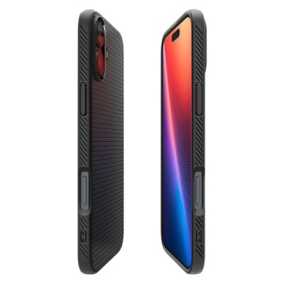 "Spigen" Liquid Air Apple iPhone 16 Plus must kaaned - ümbris | Priedai.lt