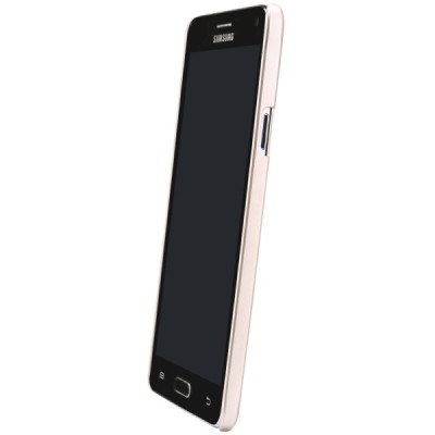 Nillkin Frosted Shield Samsung Galaxy Note 4 (N910) šampaninis plastikinis dėklas + apsauginė ekrano plėvelė / Priedai.lt