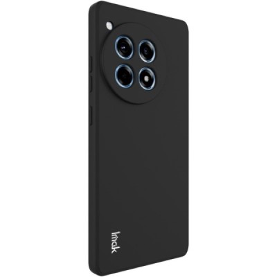 OnePlus 12R / Ace 3 "Imak" kõvast silikoonist TPU must ümbris - taga | Priedai.lt