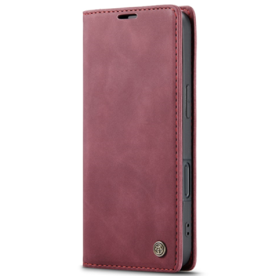 Apple iPhone 16 Plus CaseMe Retro tahke nahk kaaned - burgundia | Priedai.lt