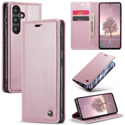 Samsung Galaxy A35 CaseMe Leather tahke nahk kaaned - roosa | Priedai.lt