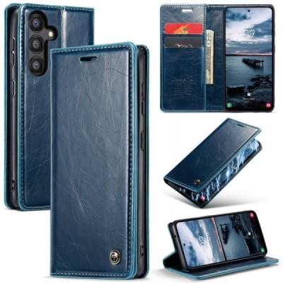 Samsung Galaxy A35 CaseMe Leather tahke nahk kaaned - sinine | Priedai.lt