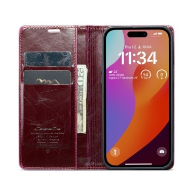 Samsung Galaxy S20 FE CaseMe Leather tahke nahk kaaned - burgundia | Priedai.lt