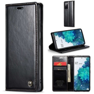 Samsung Galaxy S20 FE CaseMe Leather tahke nahk kaaned - must | Priedai.lt