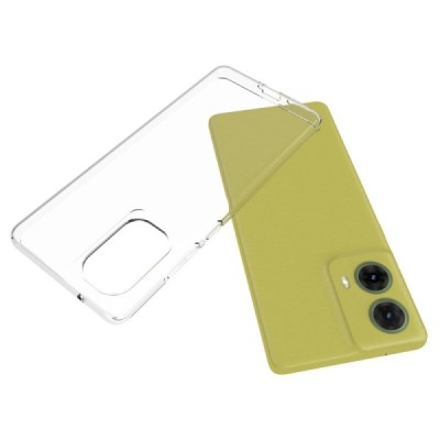 Motorola Moto G85 5G (S50 Neo 5G) kõva silikoon (TPU) tagakaane läbipaistev - ümbris | Priedai.lt