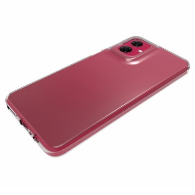 Motorola Moto G55 5G kõva silikoon (TPU) tagakaane läbipaistev - ümbris | Priedai.lt