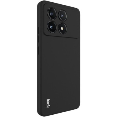 Poco X6 Pro 5G / Redmi K70E "Imak" kõvast silikoonist TPU must ümbris - taga | Priedai.lt