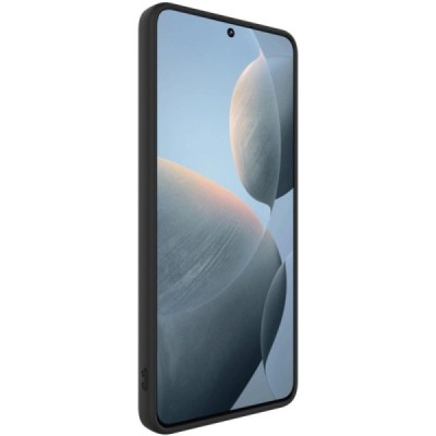 Poco X6 Pro 5G / Redmi K70E "Imak" kõvast silikoonist TPU must ümbris - taga | Priedai.lt