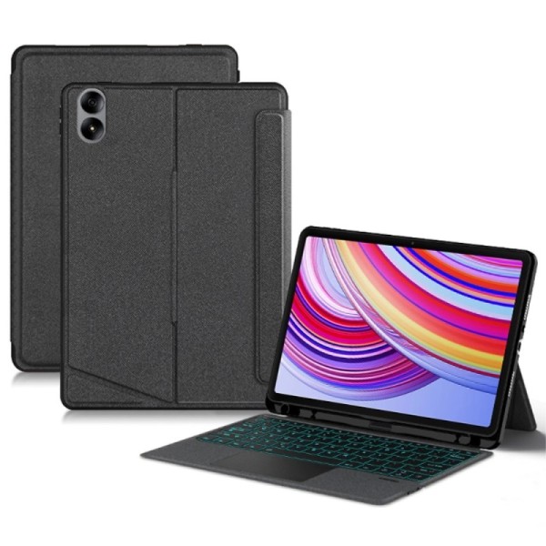 Tahke kaaned klaviatuuriga - must (Redmi Pad Pro / Poco Pad)