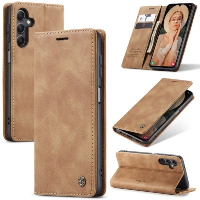 Samsung Galaxy A16 CaseMe Retro tahke nahk kaaned - helepruun | Priedai.lt