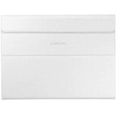 Originalus Samsung Galaxy Tab S 10.5 (T805, T800) Book Cover atverčiamas baltas odinis dėklas / Priedai.lt
