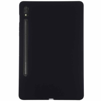 Samsung Galaxy Tab S10 Ultra 14.6" (X920, X926), S9 Ultra Shell kõva silikoonist TPU must ümbris – taga | Priedai.lt