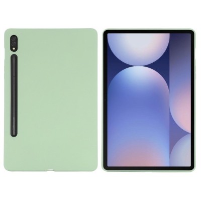 Samsung Galaxy Tab S10 Ultra 14.6" (X920, X926), S9 Ultra Shell kõva silikoonist TPU roheline ümbris – taga | Priedai.lt