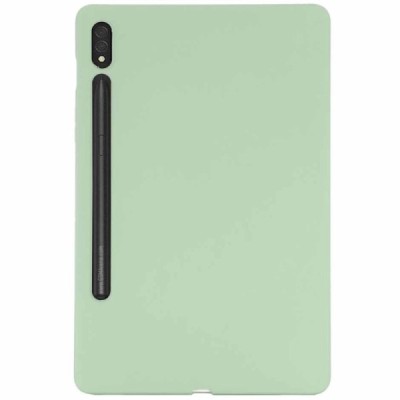 Samsung Galaxy Tab S10 Ultra 14.6" (X920, X926), S9 Ultra Shell kõva silikoonist TPU roheline ümbris – taga | Priedai.lt