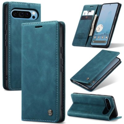 Google Pixel 9 Pro XL CaseMe Retro tahke nahk kaaned - roheline | Priedai.lt