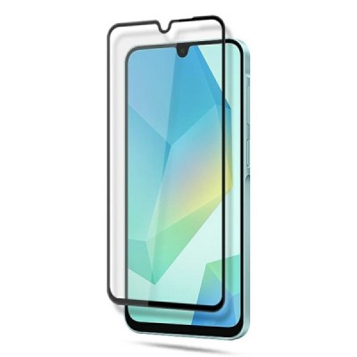 Samsung Galaxy A16 "Mocolo" 2.5D 9H Tempered Glass tugevdatud kaitse must täiskattega kaitseklaas 0,26 mm | Priedai.lt
