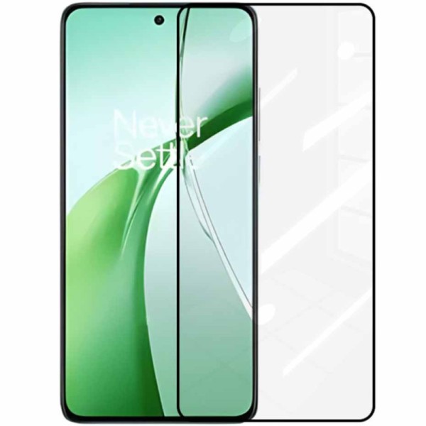 "Rurihai" Tempered Glass täielik katvus kaitsev ekraaniklaas 2.5D - must (OnePlus Nord 4)