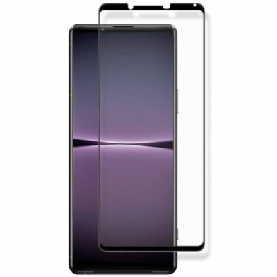 Sony Xperia 1 IV "AMORUS" karastatud klaasiga tugevdatud kaitse must täiskattega kaitseklaas | Priedai.lt