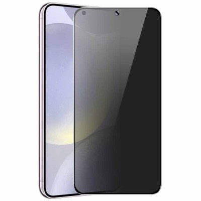 Samsung Galaxy S24 FE "Hat-Prince" 9H Tempered Glass privaatsusega täiustatud kaitse must täiskattega kaitseklaas | Priedai.lt