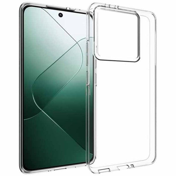 Kõva silikoon (TPU) ümbris – läbipaistev (Xiaomi 14T Pro)