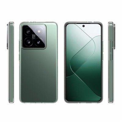 Xiaomi 14T Pro kõva silikoon (TPU) tagakaane läbipaistev - ümbris | Priedai.lt