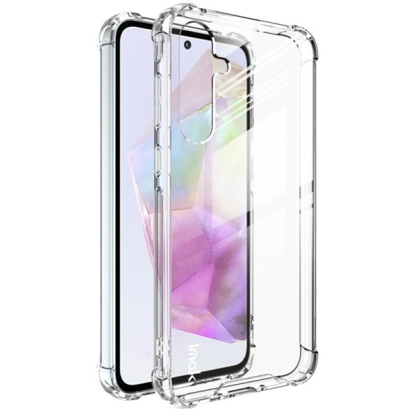 "Imak" tugevdatud turvalisus kõva silikoon (TPU) ümbris - läbipaistev (Galaxy A35)