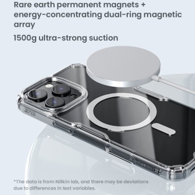 "Nillkin" Nature TPU Pro Magnetic MagSafe Apple iPhone 16 Pro läbipaistev kaaned - ümbris | Priedai.lt