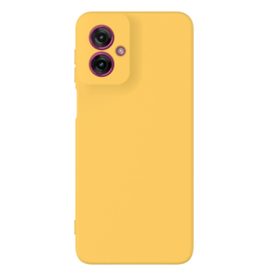 Motorola Moto G55 5G "Shell" kõva silikoon (TPU) tagakaane kollane - ümbris | Priedai.lt