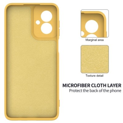Motorola Moto G55 5G "Shell" kõva silikoon (TPU) tagakaane kollane - ümbris | Priedai.lt