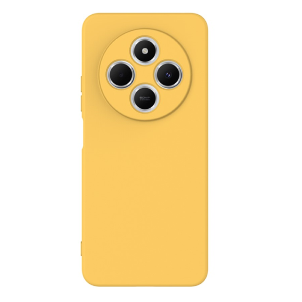 "Shell" kõva silikoon (TPU) ümbris – kollane (Redmi 14C 4G / 14R 5G / A4 5G / Poco C75 4G)