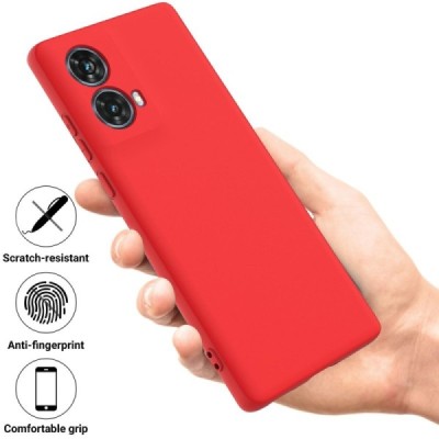 Motorola Moto G85 5G (S50 Neo 5G) "Shell" kõva silikoon (TPU) tagakaane punane - ümbris | Priedai.lt