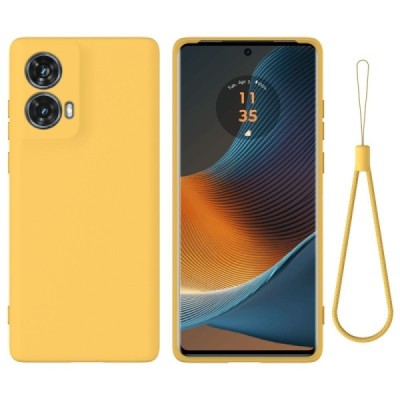 Motorola Moto G85 5G (S50 Neo 5G) "Shell" kõva silikoon (TPU) tagakaane kollane - ümbris | Priedai.lt
