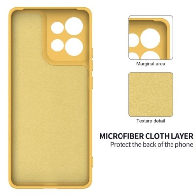 "Shell" kõva silikoon (TPU) ümbris – kollane (Motorola Edge 60 Neo / Edge 50 Neo / Moto S50 / ThinkPhone 25)