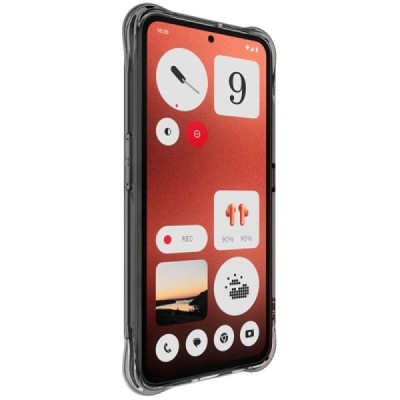 Nothing CMF Phone 1 "Imak" tugevdatud kaitse kõva silikoon TPU läbipaistev, hall ümbris - tagakülg | Priedai.lt