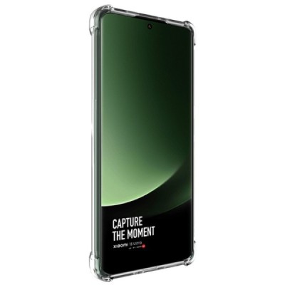 Xiaomi 13 Ultra "Imak" tugevdatud kaitse kõva silikoon TPU läbipaistev ümbris - tagakülg | Priedai.lt