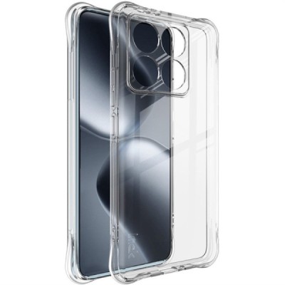 Xiaomi 14T "Imak" tugevdatud kaitse kõva silikoon TPU läbipaistev ümbris - tagakülg | Priedai.lt