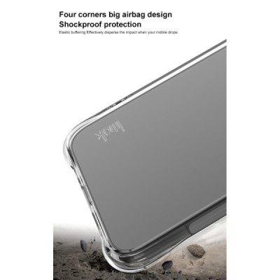 Xiaomi 14T "Imak" tugevdatud kaitse kõva silikoon TPU läbipaistev ümbris - tagakülg | Priedai.lt