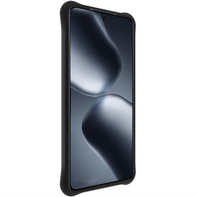 Xiaomi 14T "Imak" tugevdatud kaitse kõva silikoon matt TPU must ümbris - tagakülg | Priedai.lt