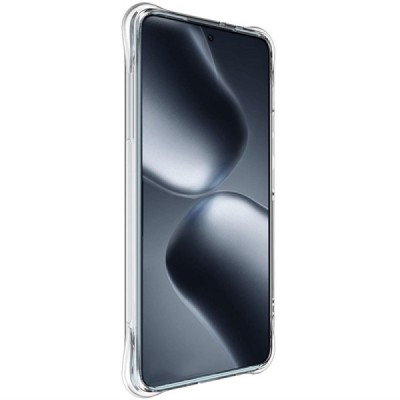 Xiaomi 14T Pro "Imak" tugevdatud kaitse kõva silikoon TPU läbipaistev ümbris - tagakülg | Priedai.lt