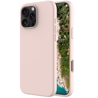 Apple iPhone 16 Pro "Shell" kõva silikoon (TPU) tagakaane roosa ümbris | Priedai.lt