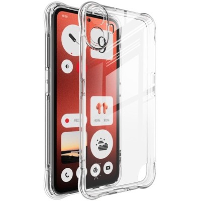 CMF Phone 1 "Imak" tugevdatud kaitse kõva silikoon TPU airbag läbipaistev ümbris - tagakülg | Priedai.lt
