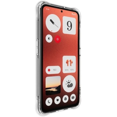 CMF Phone 1 "Imak" tugevdatud kaitse kõva silikoon TPU airbag läbipaistev ümbris - tagakülg | Priedai.lt