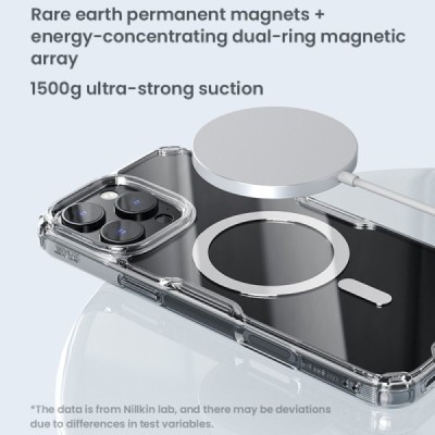 "Nillkin" Nature TPU Pro Magnetic MagSafe Apple iPhone 16 Pro Max läbipaistev kaaned - ümbris | Priedai.lt